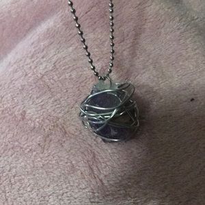 handmade amethyst necklace